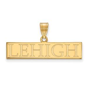 14k Gold Plated Silver Lehigh U Large Pendant